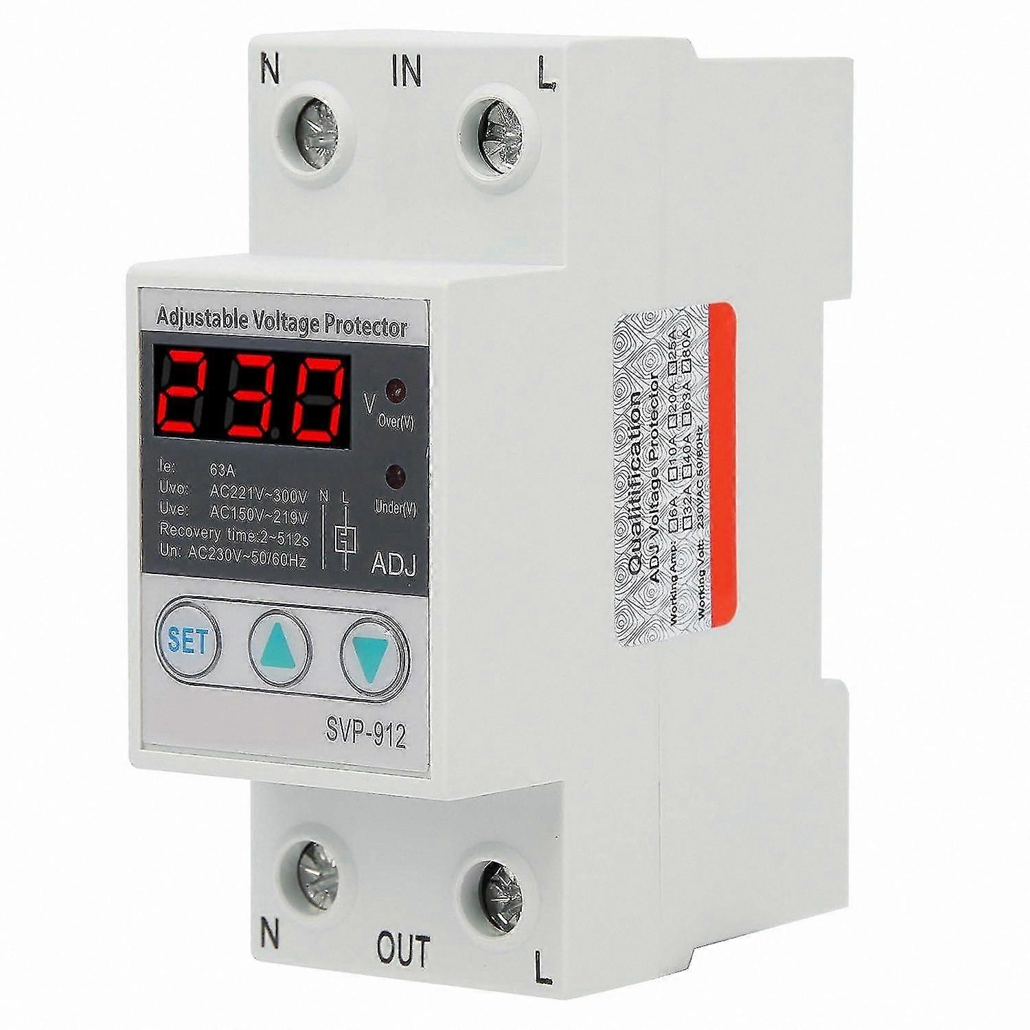 LED Display Voltage Protector with Adjustable Settings, Surge Protection & Current Stabilization