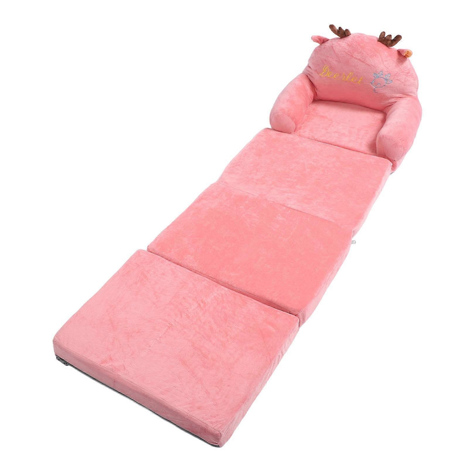 Foldable Kids Sofa Cartoon Shape 4-Fold Multifunctional Couch