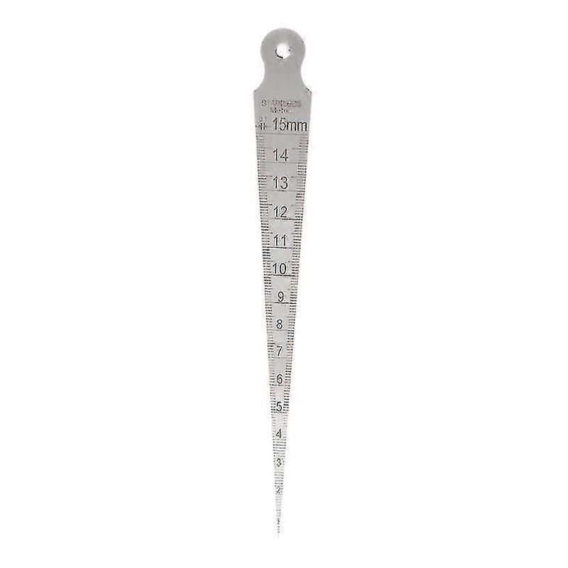 1 - 15mm stainless steel tapered feeler gauge, dual system scale, convenient for measurement and easy to carry