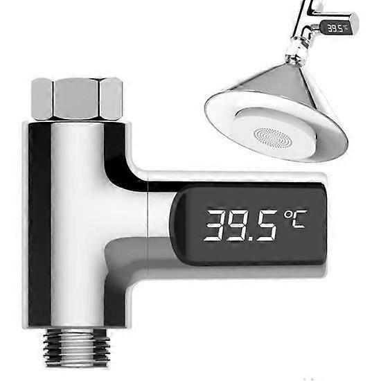 BK Shower Thermometer, Bath Thermometer for Baby, Adult, with 360 Rotating Water Temperature Monitor (LED Screen)