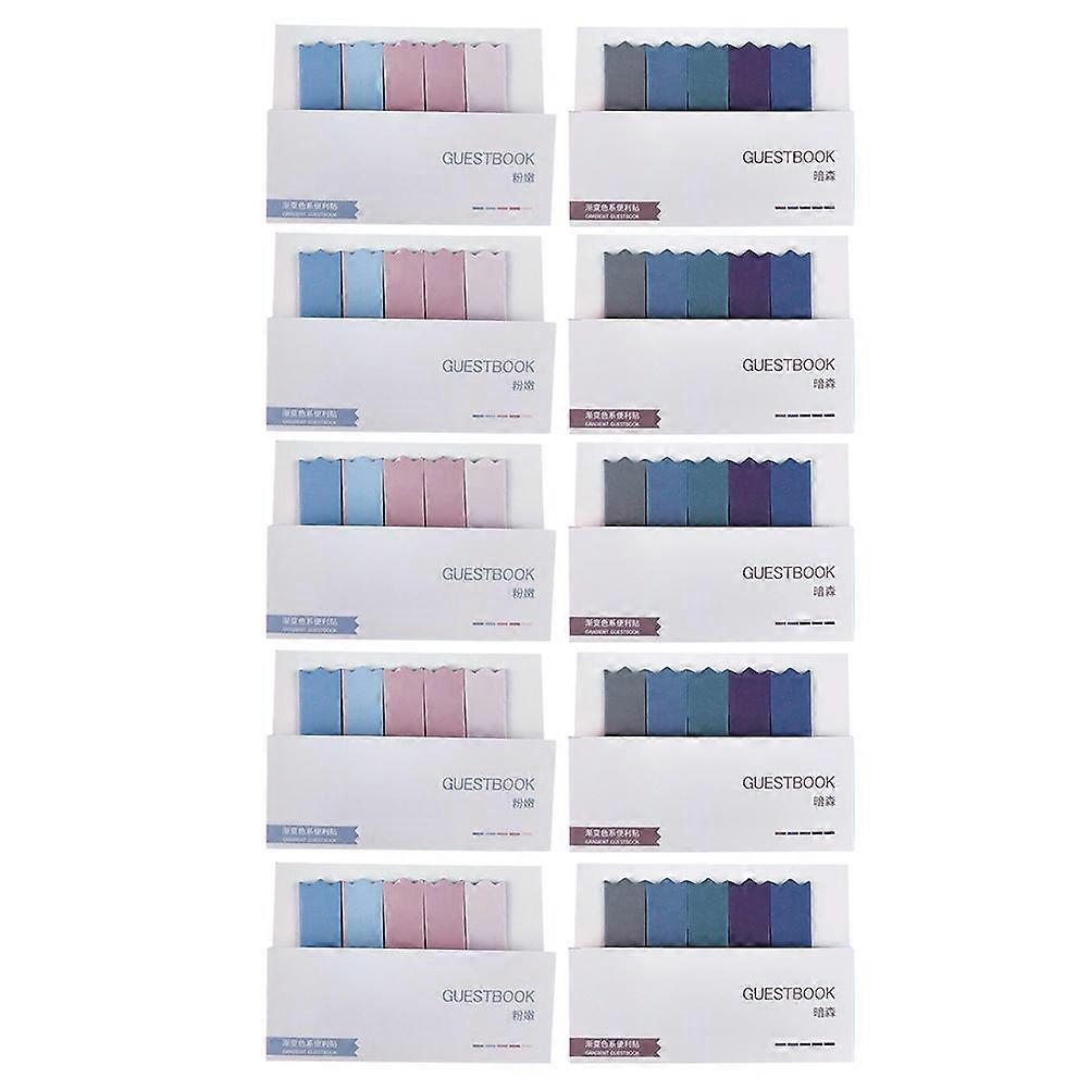 Colorful Selfadhesive Page Tabs for Students Made of Paper Multi 10Pcs