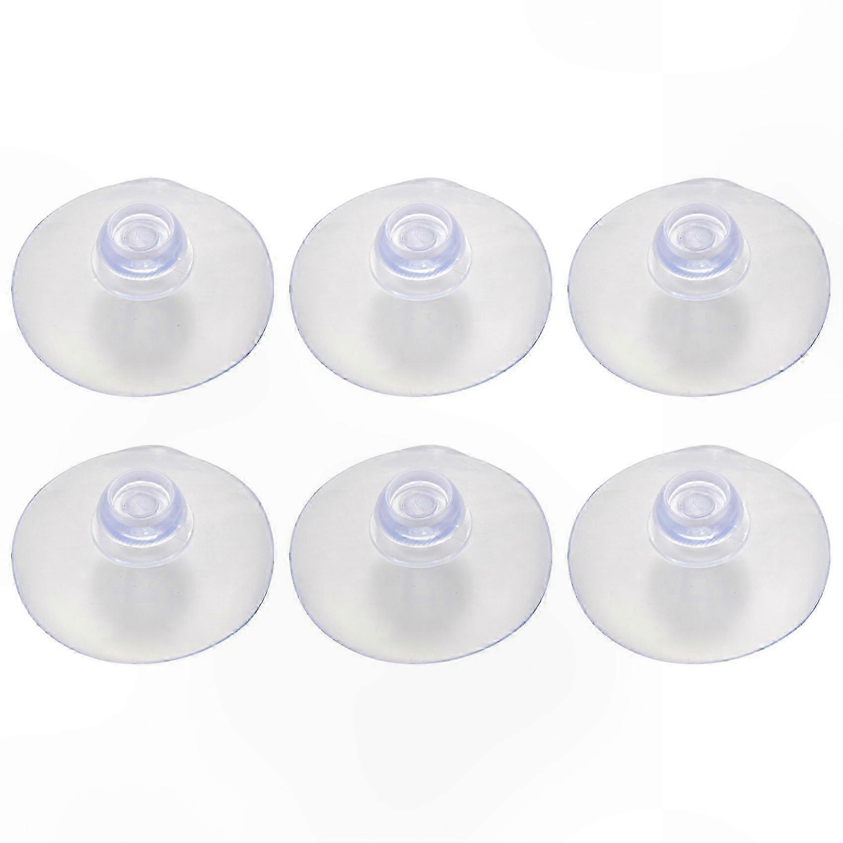 100 Pack 40mm Transparent Mushroom Head Suction Cups for Smooth Surfaces