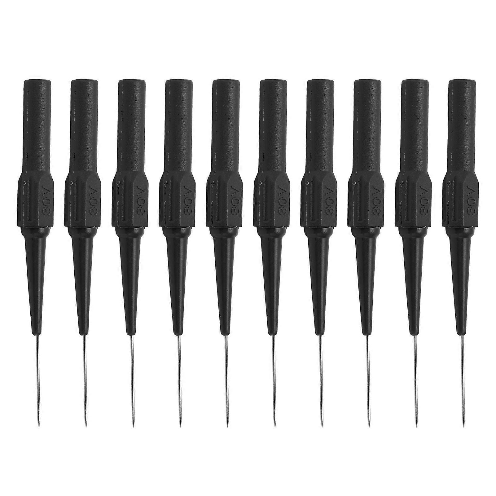 10pcs 26.010 0.7mm Test Probe Set 4.0mm Socket Black for Equipment