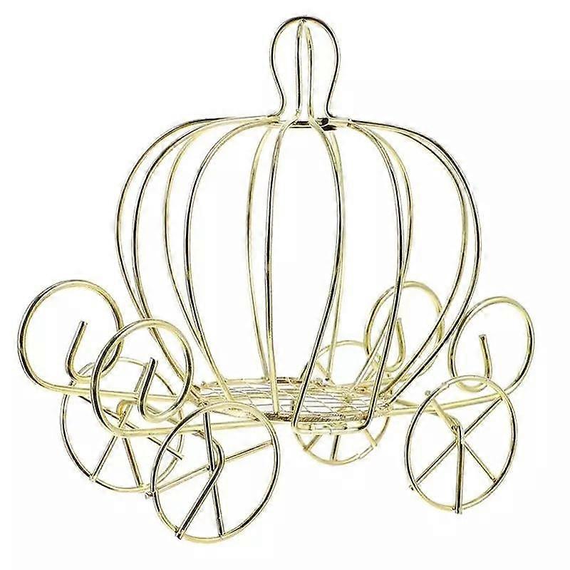 Creative Pumpkin Carriage Shape Metal Candy Box Wedding Supplies Decor