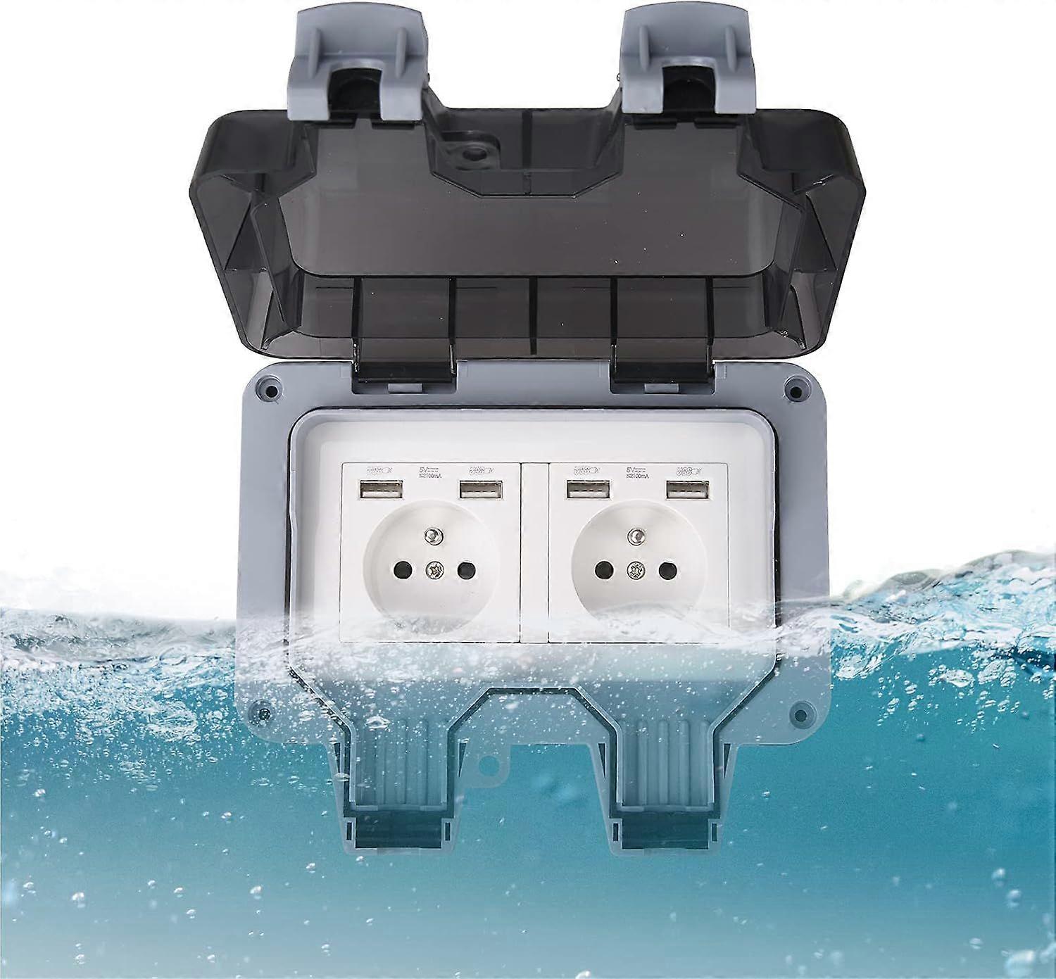 IP66 Waterproof Socket, Betterlife Outdoor Waterproof Wall Socket, Dustproof Wall Socket B