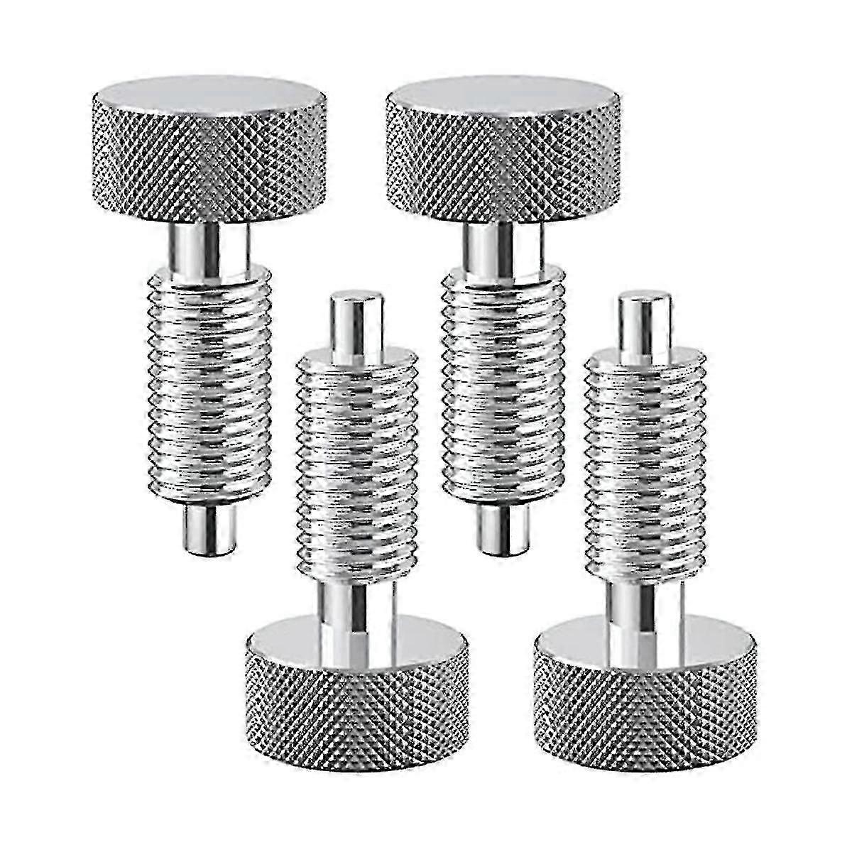 4 Pcs Hand Retractable Spring Plunger With Knurled Handle ,lock Out M6 Type Quick Release Pins For