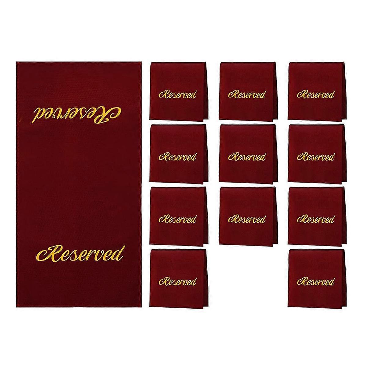 12 Pieces Reserved Seating Signs for Chairs 22 Inch Reserved Signs B