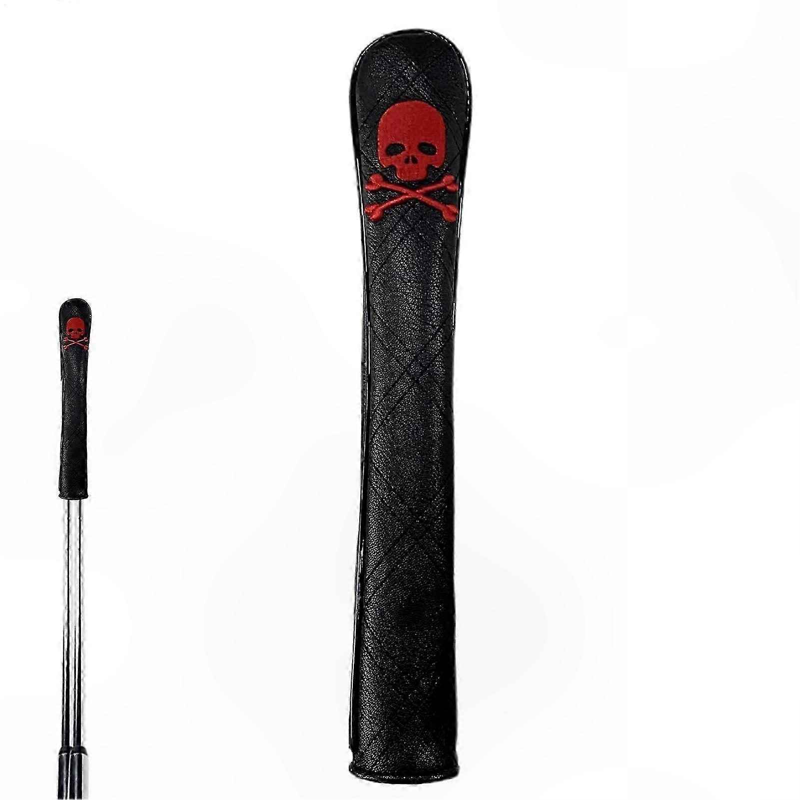 Golf Alignment Stick Cover in Leather for Two Sticks with Protective Design