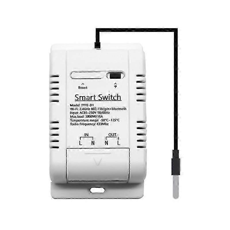 Tuya Smart Home Smart Wifi Temperature Switch With Energy Consumption Monitoring