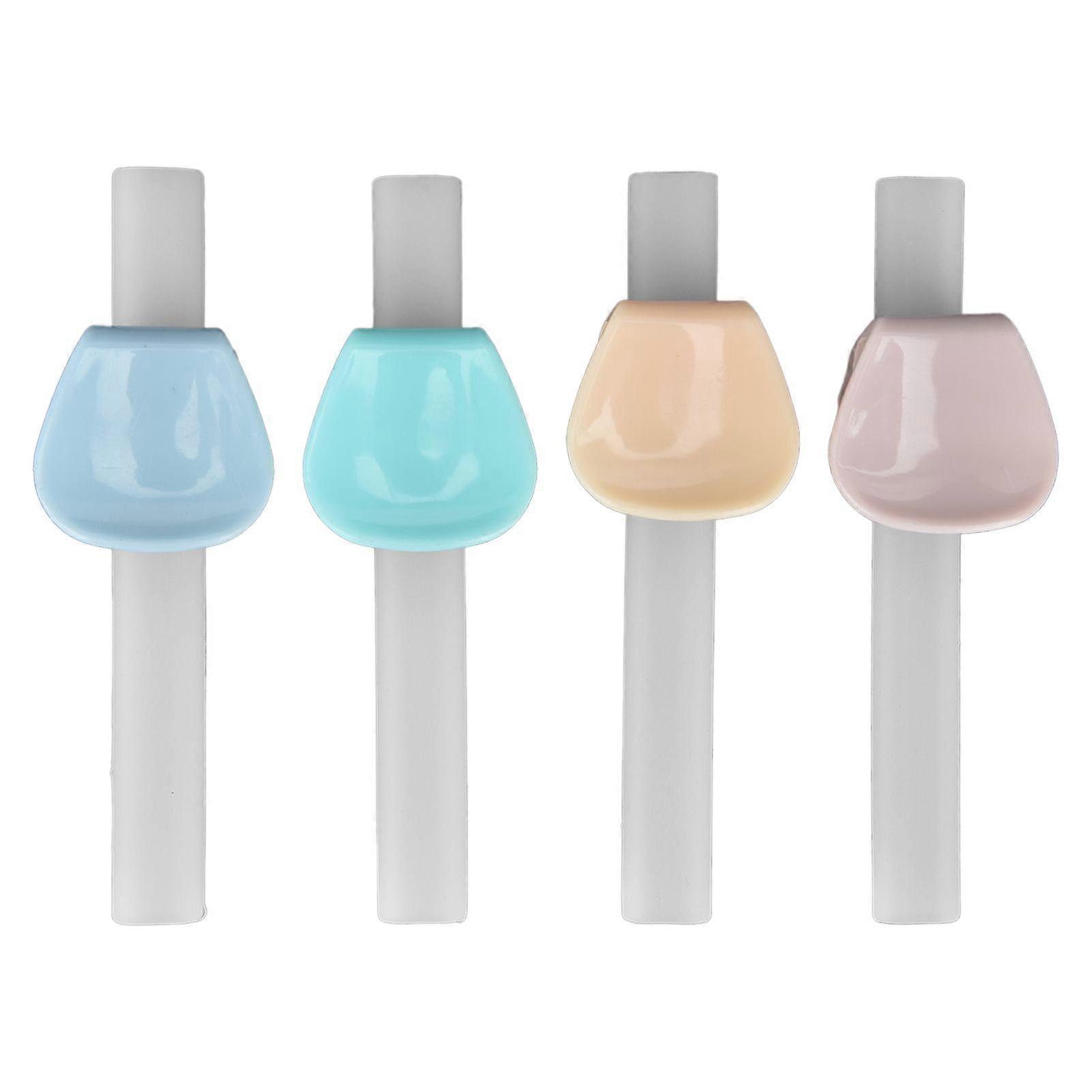 4Pcs Toddler SelfFeeding Straws Baby Reusable Silicone Straw Toddler Soft Drinking Straw