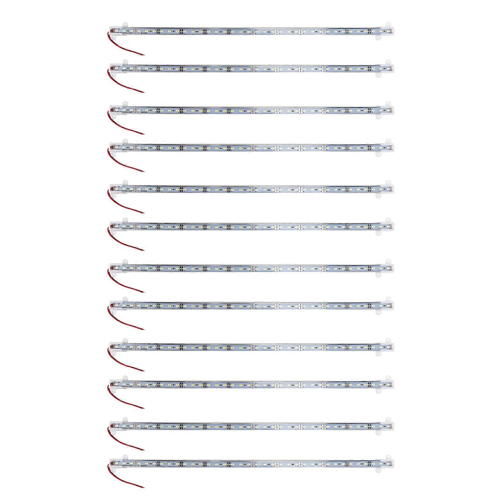 2x 50CM 12V 36 LED 5630 SMD Hard Strip Light Aluminum Shell With End Cap