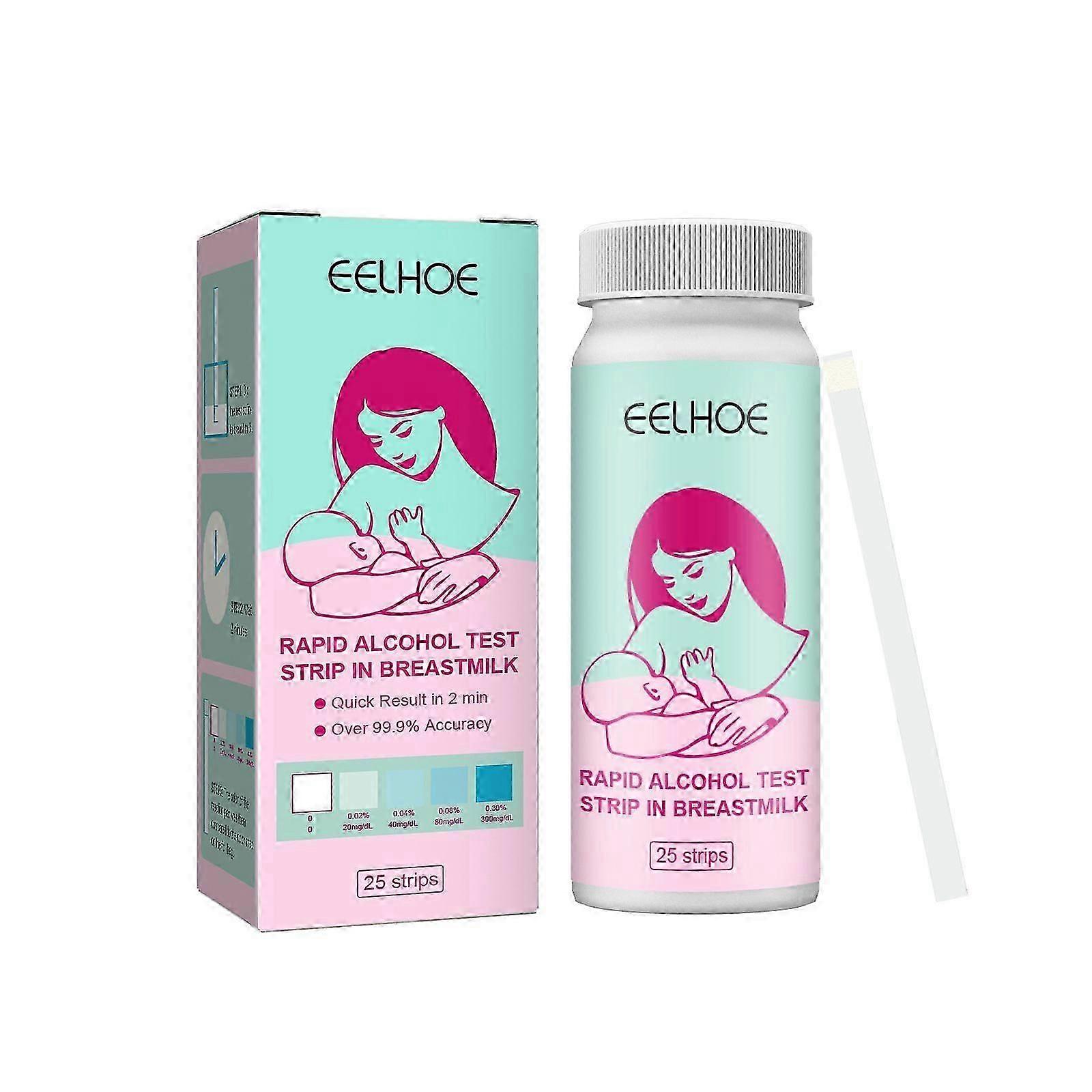 Fast & Accurate Breast Milk Alcohol Test Strips 25 Pack for Safe Nursing
