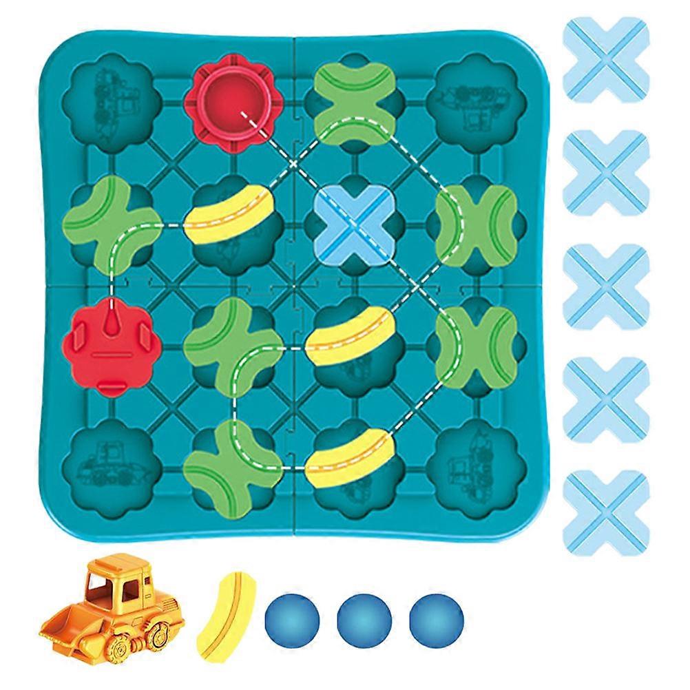 Puzzle Track Car Playset Toy for Kids Playing 1Set Educational Track Vehicle