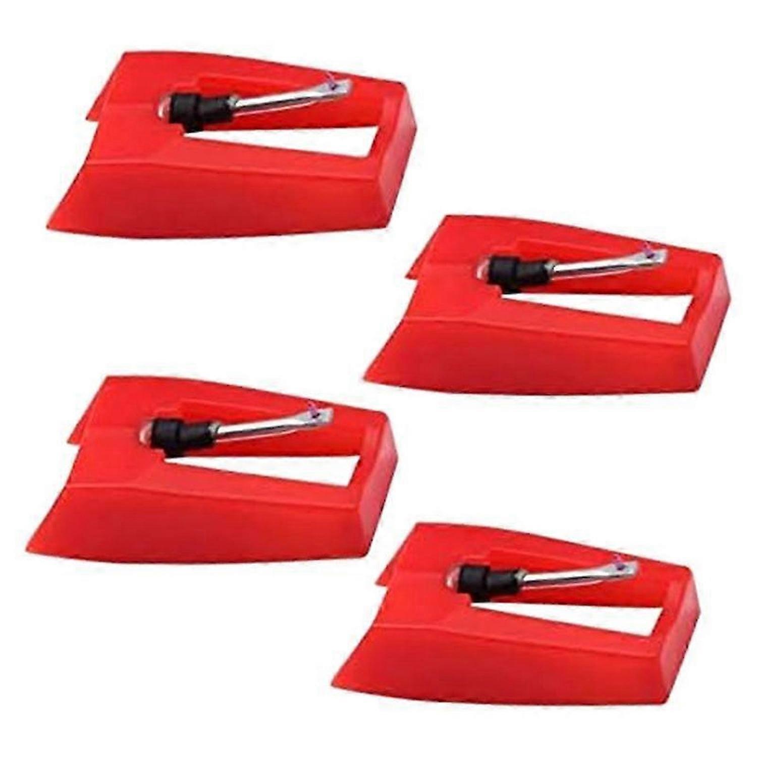 4 Pack Ruby Record Player Needle Turntable Stylus