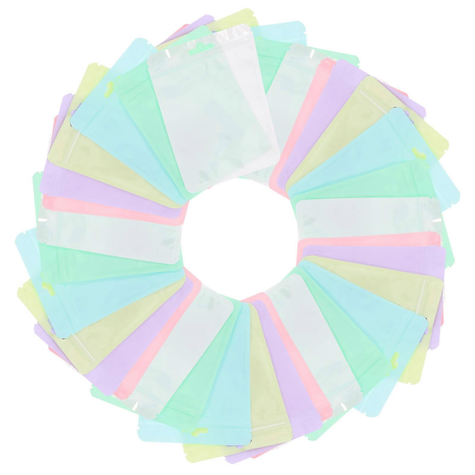 Resealable Plastic Jewelry Bags for Storage Use 300Pcs Assorted Color Packaging