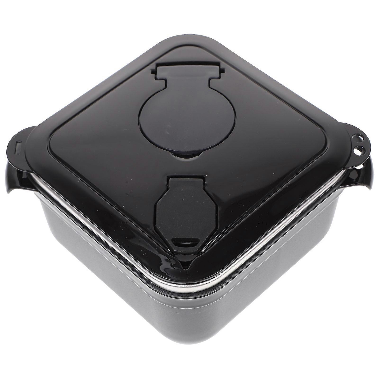 Insulated Noodle Bowl Reusable Ramen Bowl Daily Use Black Stainless Steel Heat Retention 1Pack