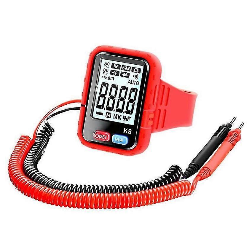 Portable Digital Wristband Multimeter Rechargeable Resistance Tester for High-Altitude Work