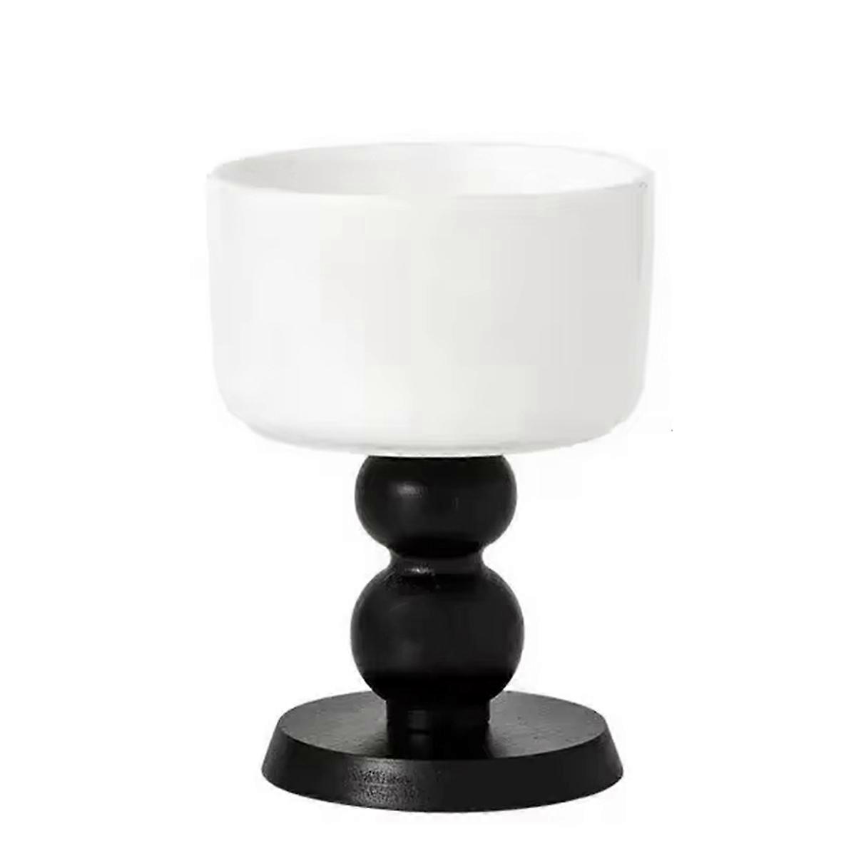  Ceramic High-Legged Retro Snack Plate Delicate Tea