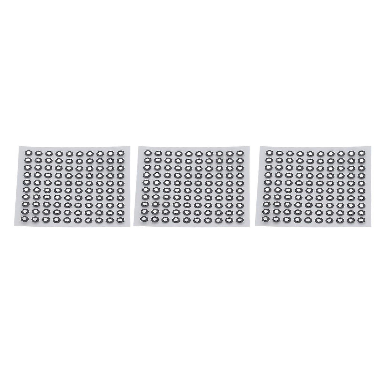 3 Sheets Scanner Positioning Points 3D Scanning Reflective Film Sticker Reference Marking Point 3mm ID 6mm OD