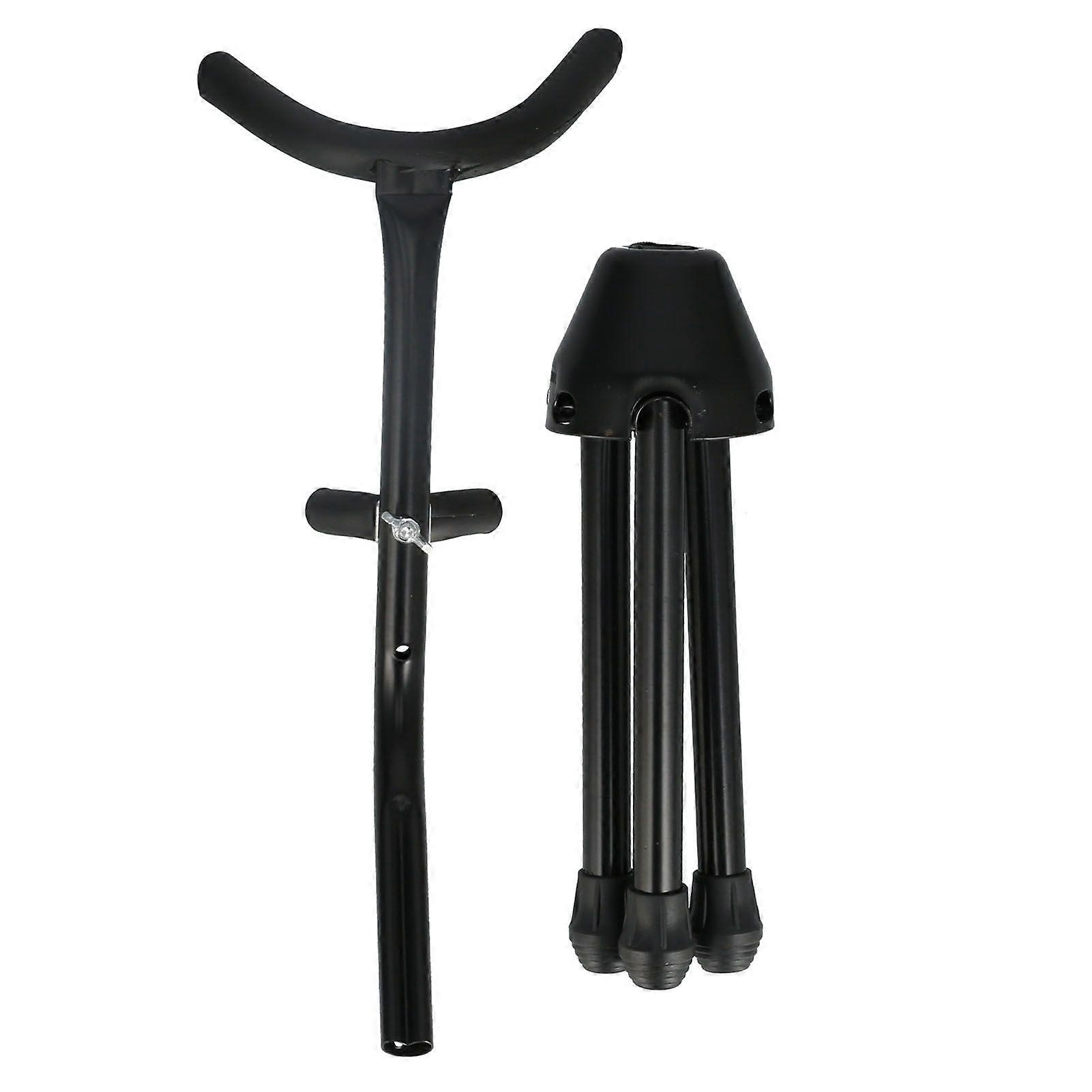 Saxophone Stand Metal Alto Sax Holder Portable Foldable Support Rack Instrument Accessory