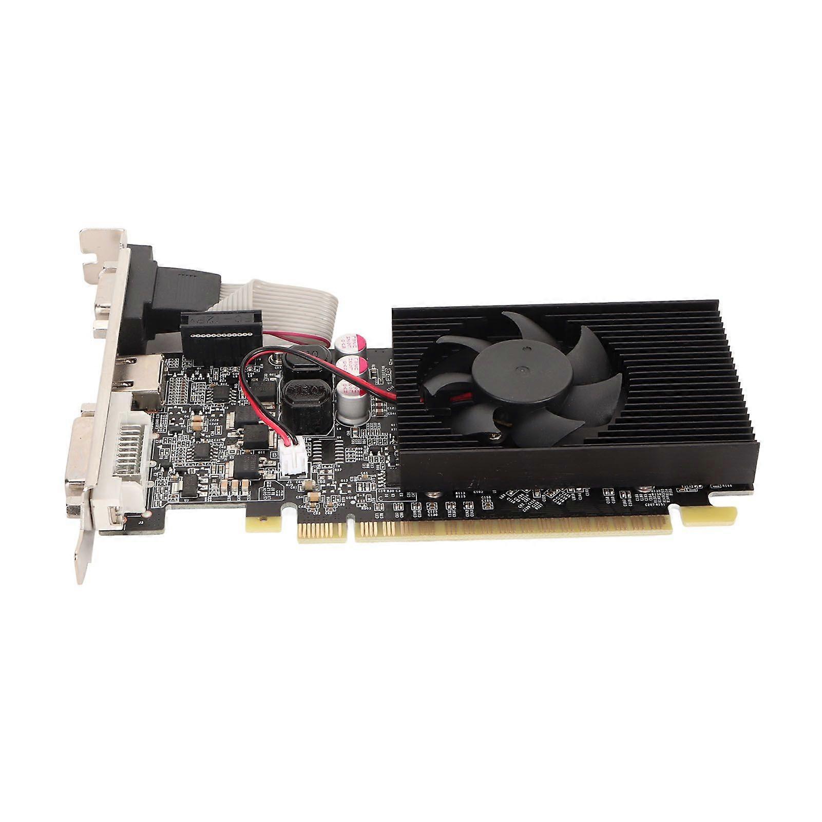 GT730 2GB GDDR3 Graphics Card Single Cooling Fan 64 Bit 810MHz 1000MHz Graphics Card with VGA DVI Interface