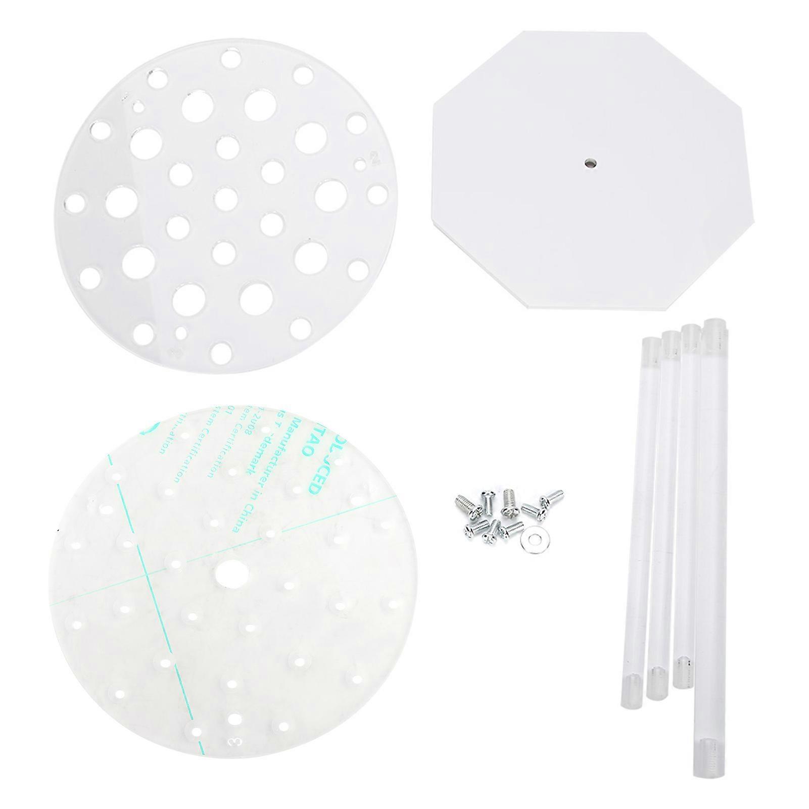 Support de pipettes 28 trous en plexiglas pour tubes à essai, disque rond, équipement de laboratoire