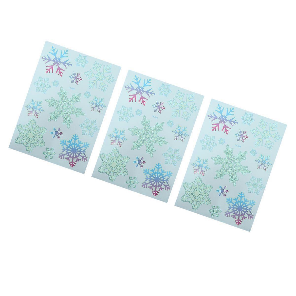 Christmas Snowflakes Temporary for Body Decoration 3Pcs
