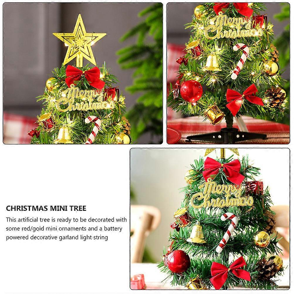 Tabletop Christmas Tree Mini Xmas Tree with 1Set for Christmas Use