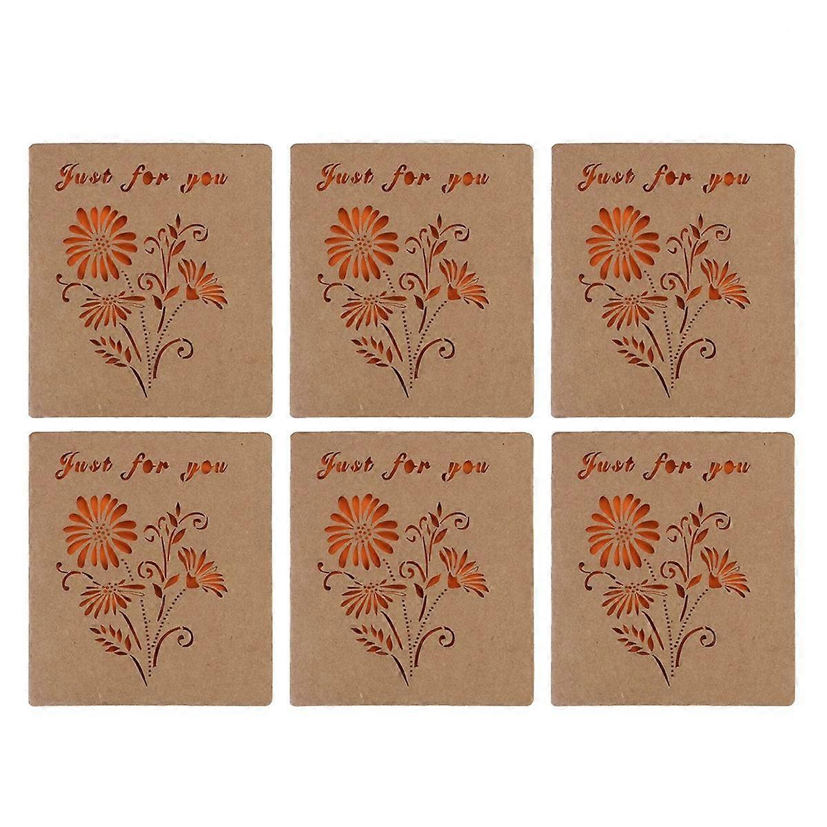 Sunflower Hollow Out Greeting for Christmas Use 10Pcs