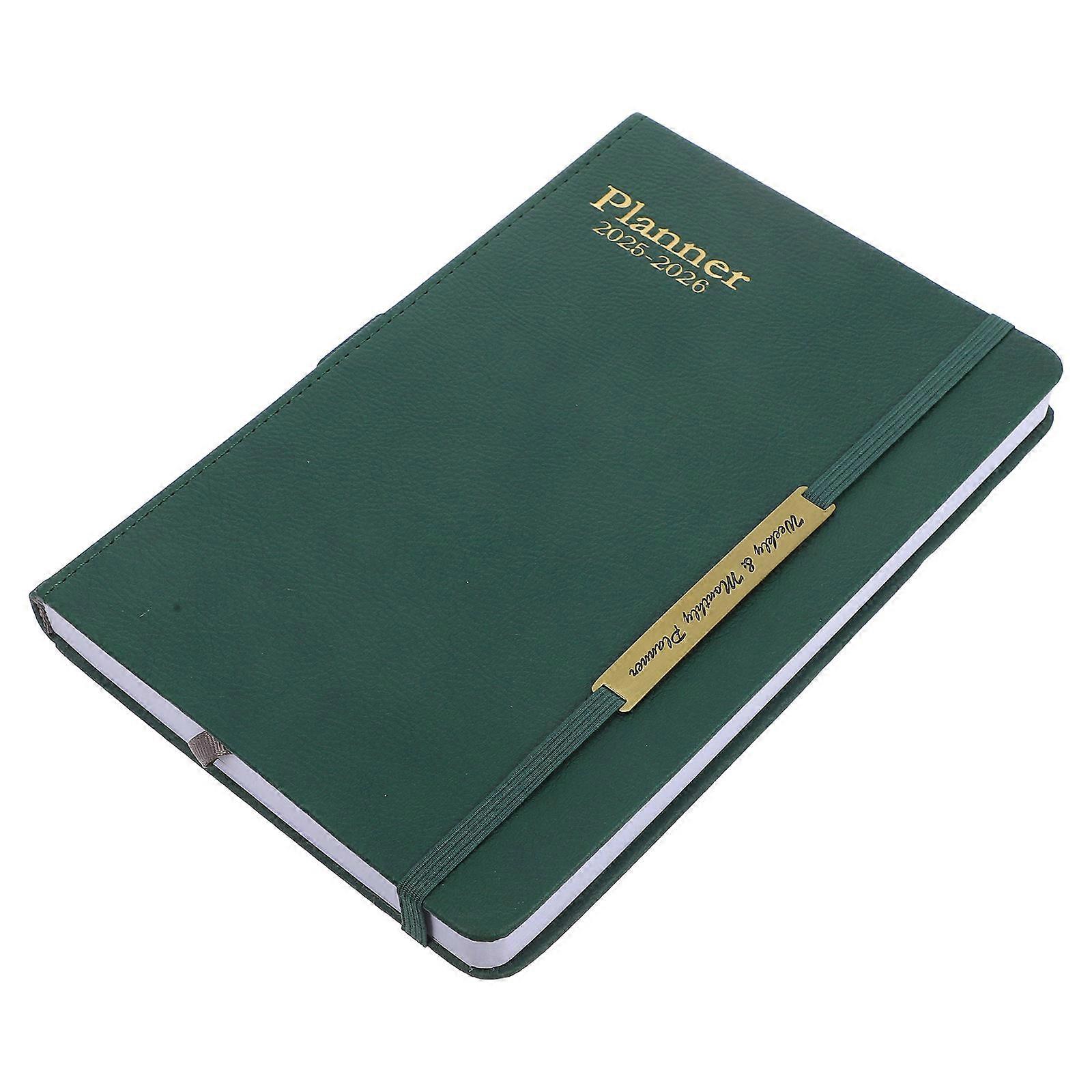 Office Planner Book for Writing 2Pcs Green Multi-Function Planner