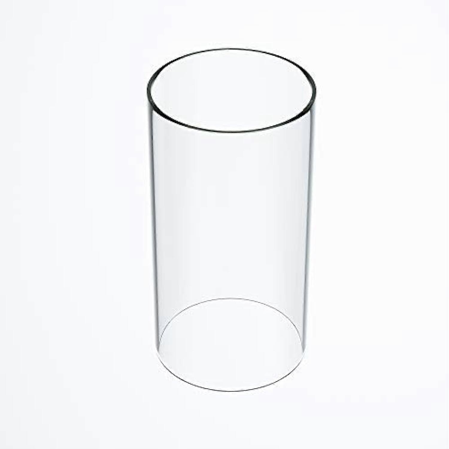 Large Size Hurricane Candle Holder Glass, Open Both Ends, Lamp Shade Replacement (3.5" x 4") - Multiple Specs