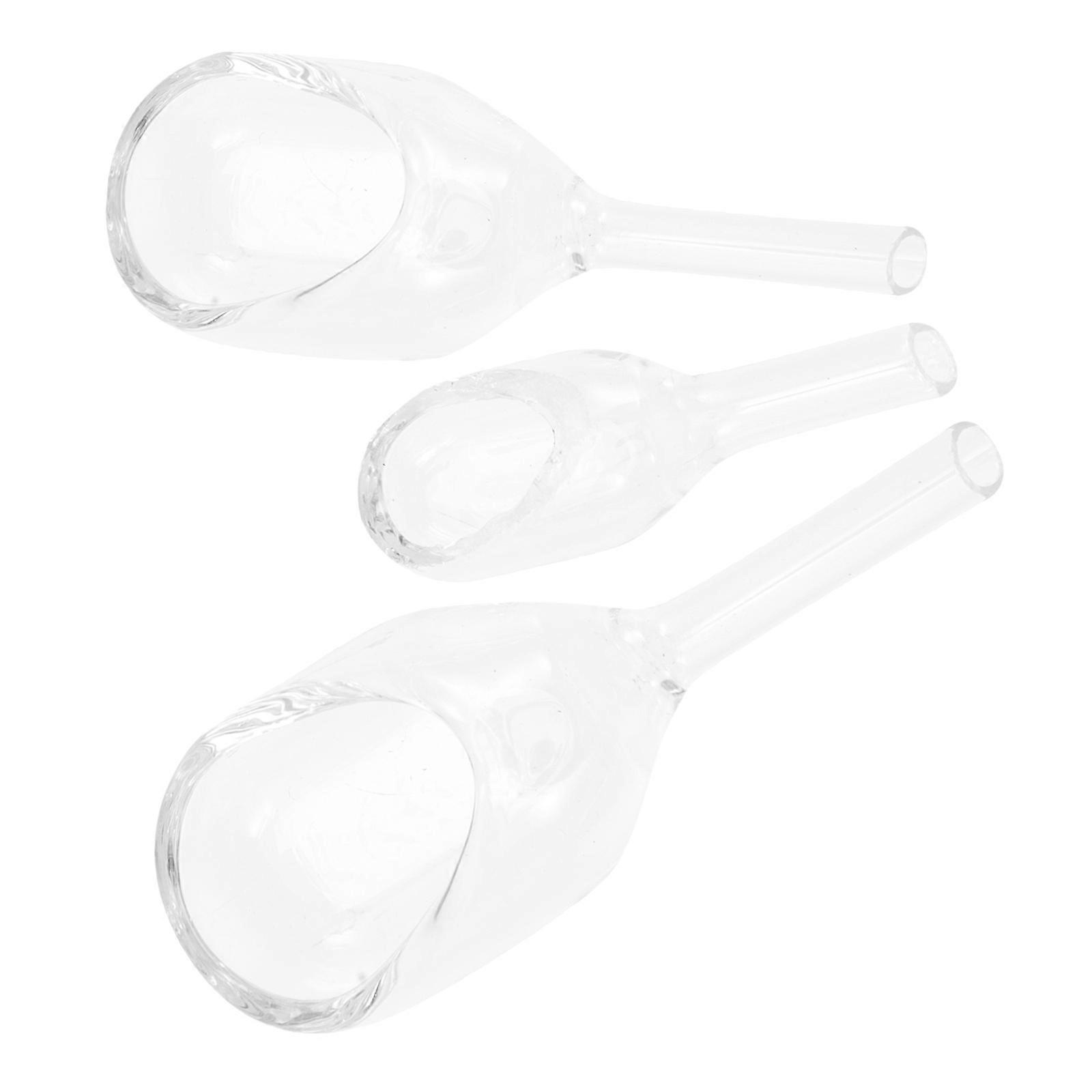 Laboratory Glass Weighing Funnel for Experiment Use 12Pcs Clear Set