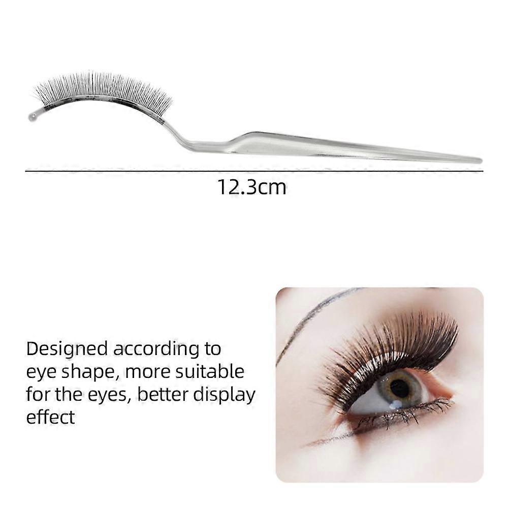 Lash Extension Organizer Adjustable Curve Eyelash Display Salon Use White 4.9×0.2×0.1in 3Pcs