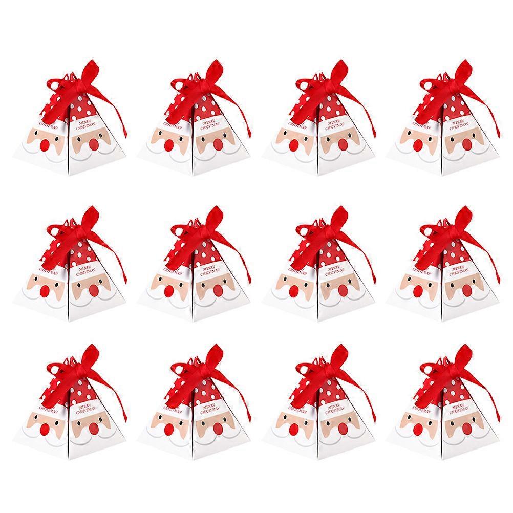 Candy Wrap Box Christmas Gift Boxes for Party Use 36Pcs Red Decorative Boxes