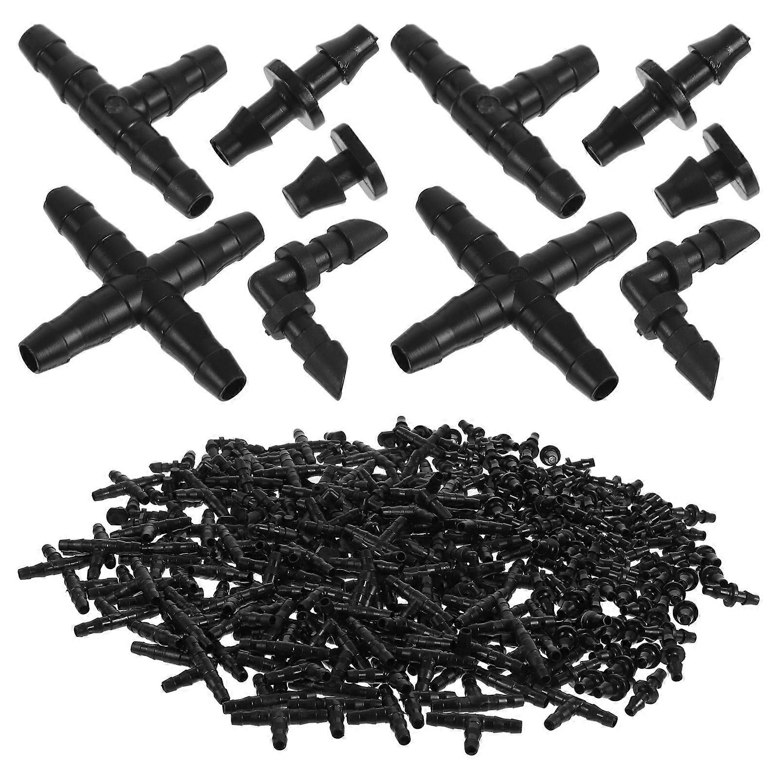 2Pcs Drip Irrigation Barbed Connectors Kit for Vegetable Garden Irrigation