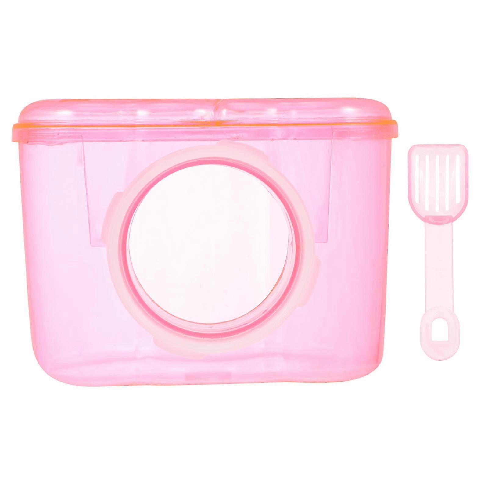 Hamster Bath Room Acrylic Sand Bath Container for Pets 2Pcs Easy Clean