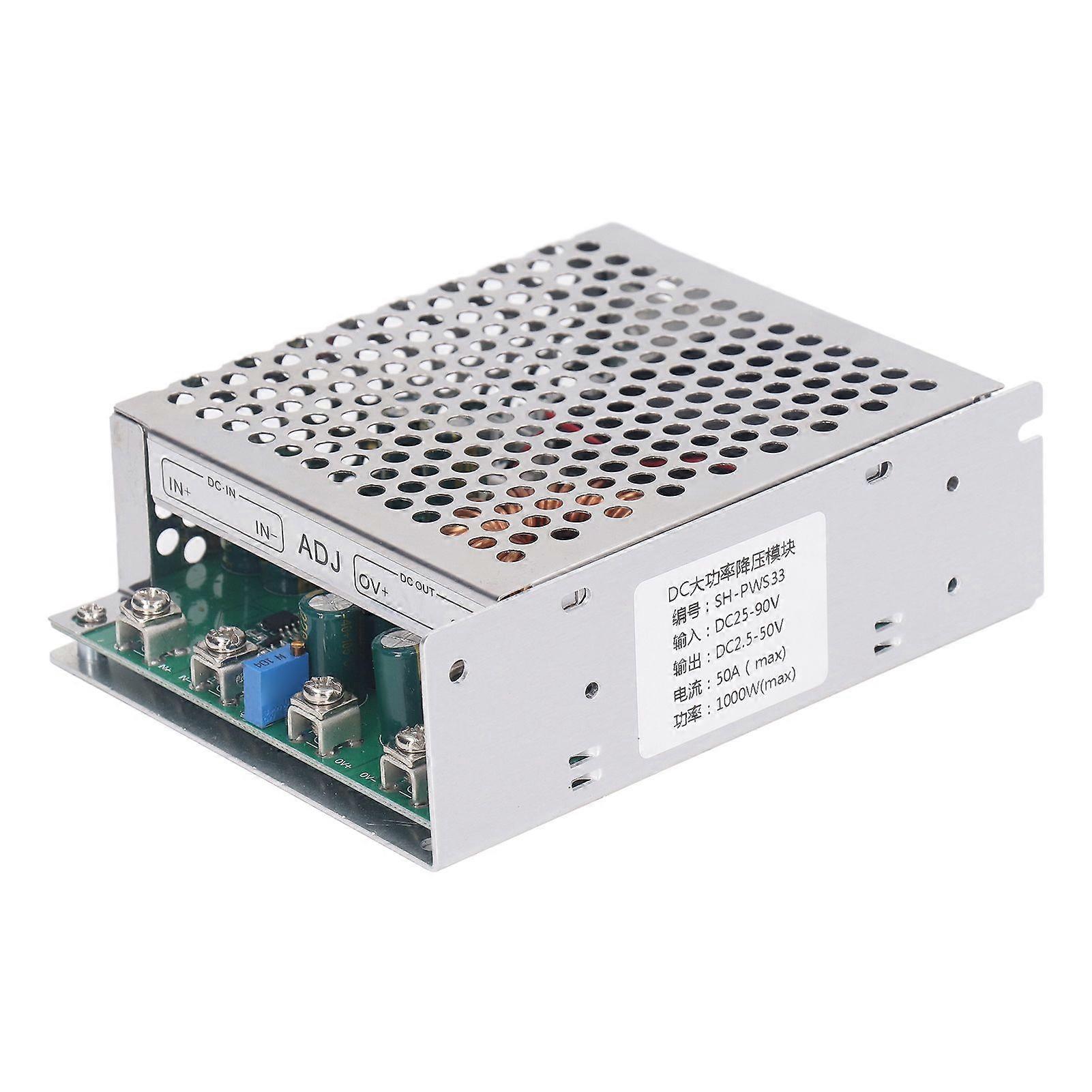 High quality  DC-DC high power high voltage adjustable step-down module DC2.5-50V with coo