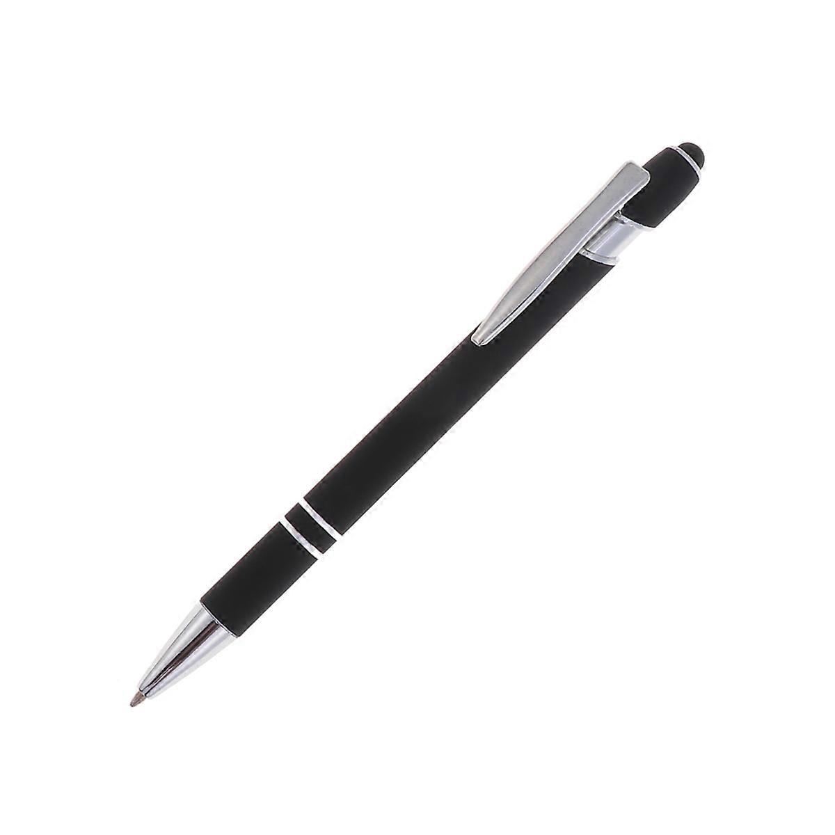 Touch Screen Pen Metal 2-in-1 Multi-Function Click Ball Pen for Writing 2Pcs