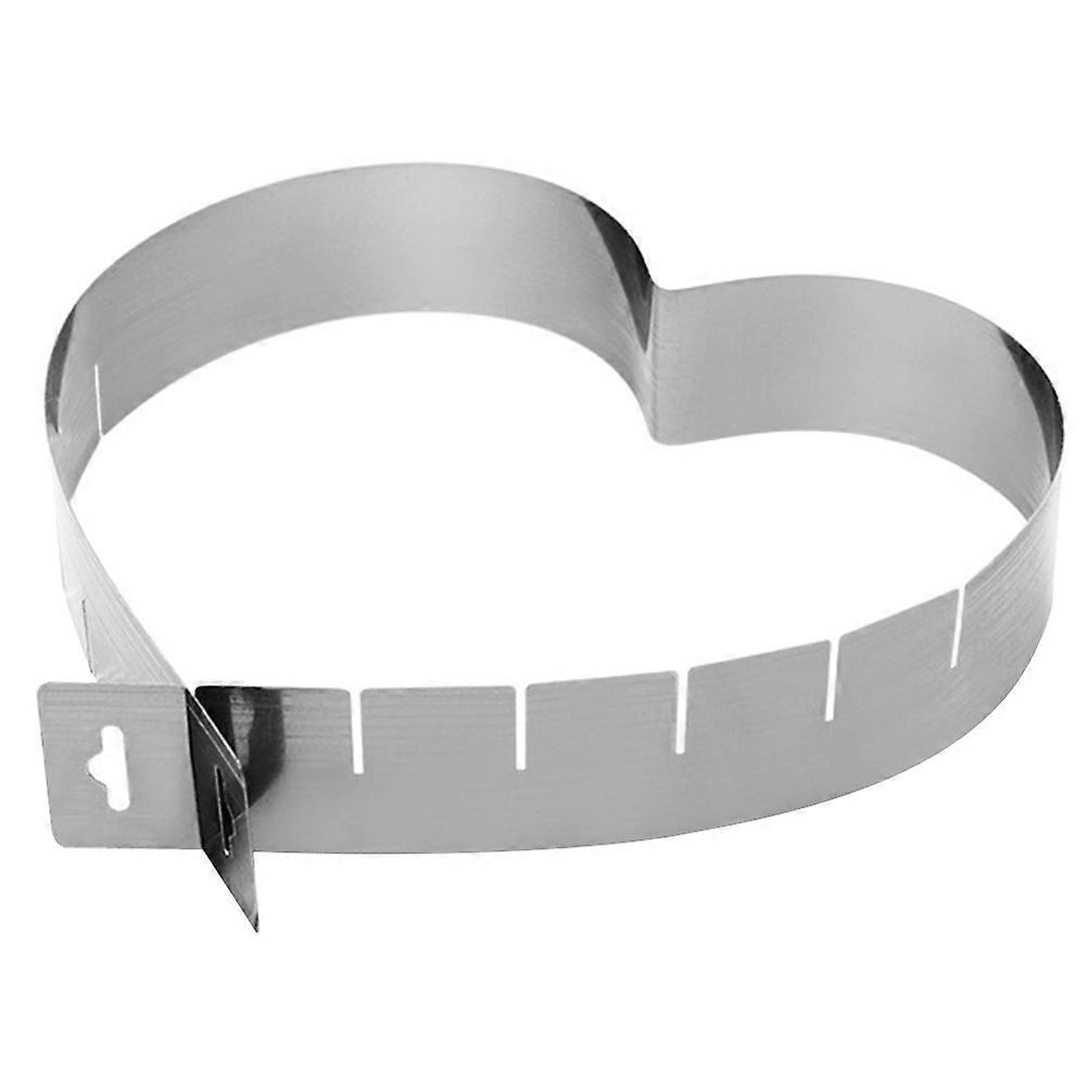 Non-Stick Heart-Shaped Cake Circle 5Pcs Adjustable Cake Ring Baking Tool Perfect For Home Baking And Experienced Bakers