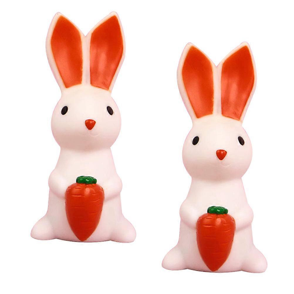Easter Rabbit Night Light Rabbit Shape for Lighting 2Pcs Decorative Lamp
