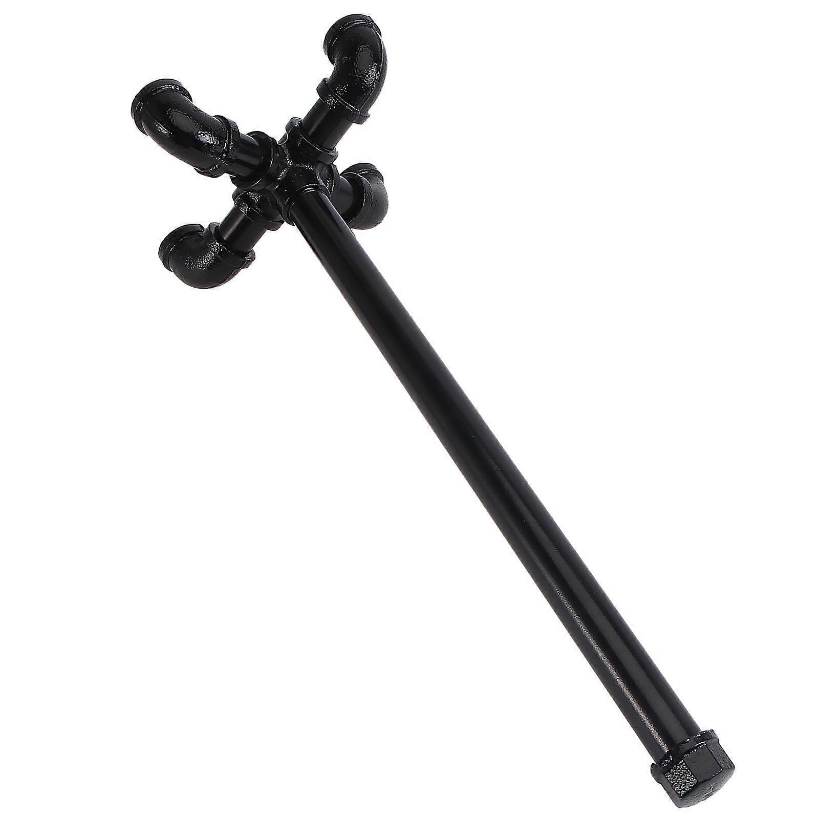 Decorative Roll Paper Rack Home Use Napkin Holders Vertical Tube -Saving Stable On Desktop Black 33x16x16cm Easy To Install 1Pack
