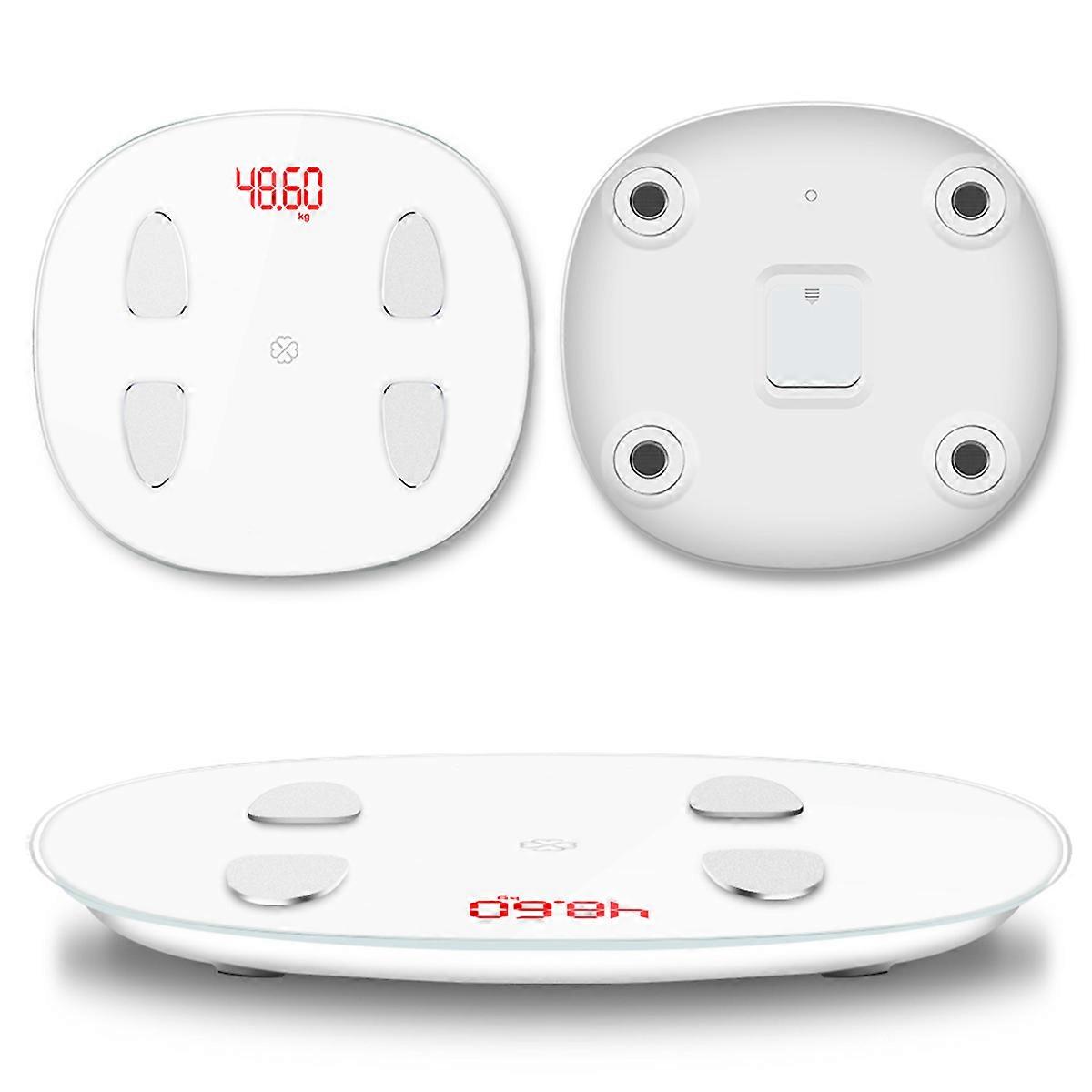 Weight Measurement Scale 2Pcs High Precision Electronic with White Color Display for Personal Use and Metabolic Age Calculation