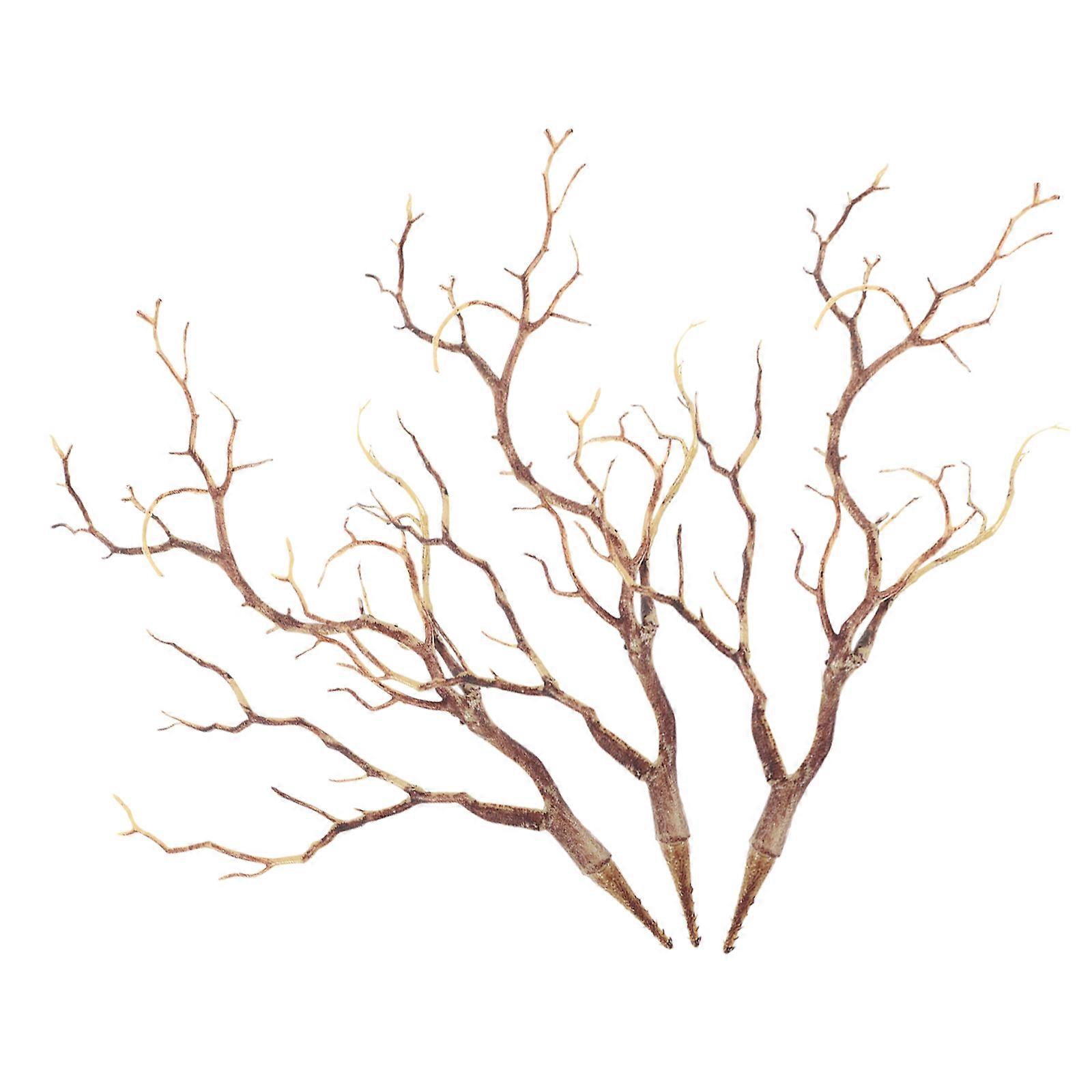 Decorative Branch Artificial Plastic Fake Branches for Ornament 24Pcs