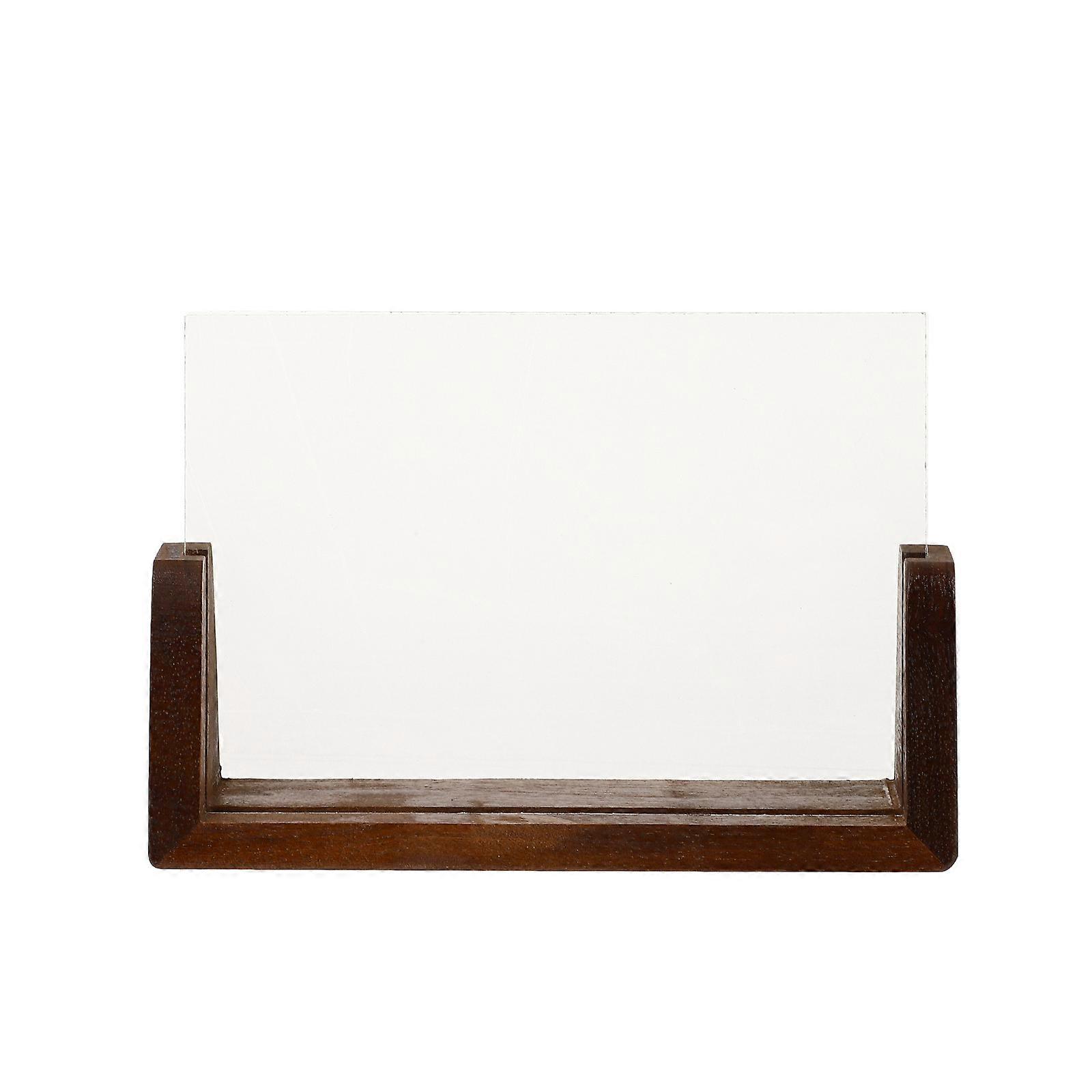 Clear Wood Photo Base for Wooden Photo Frame Display Stand 1Set