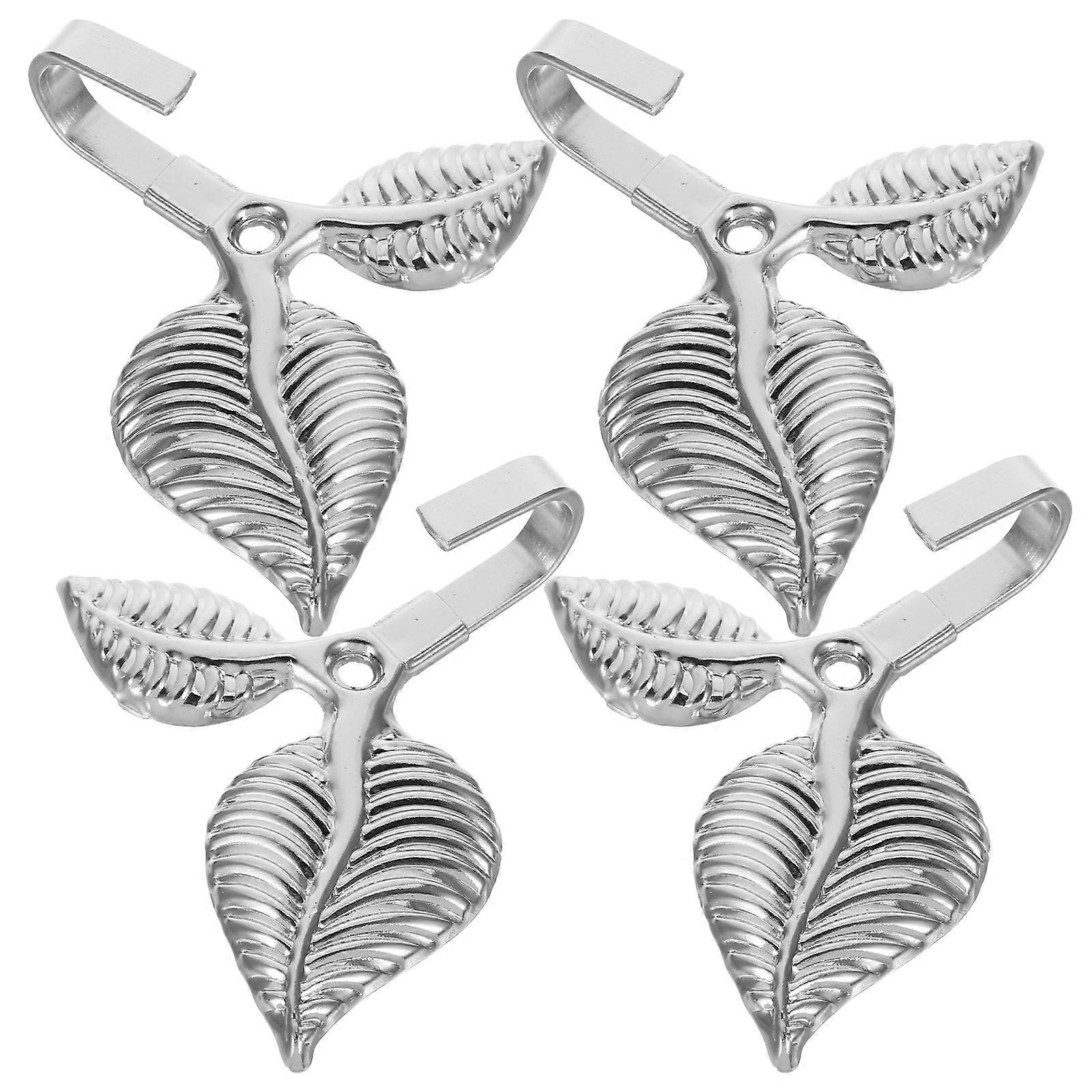 Iron Wall Hanging Leaf Hooks for Coat and Key 12Pcs