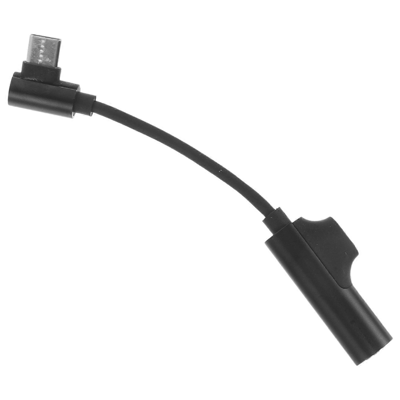 Dual Headphone and Charging Adapter for Type- 2Pcs Black