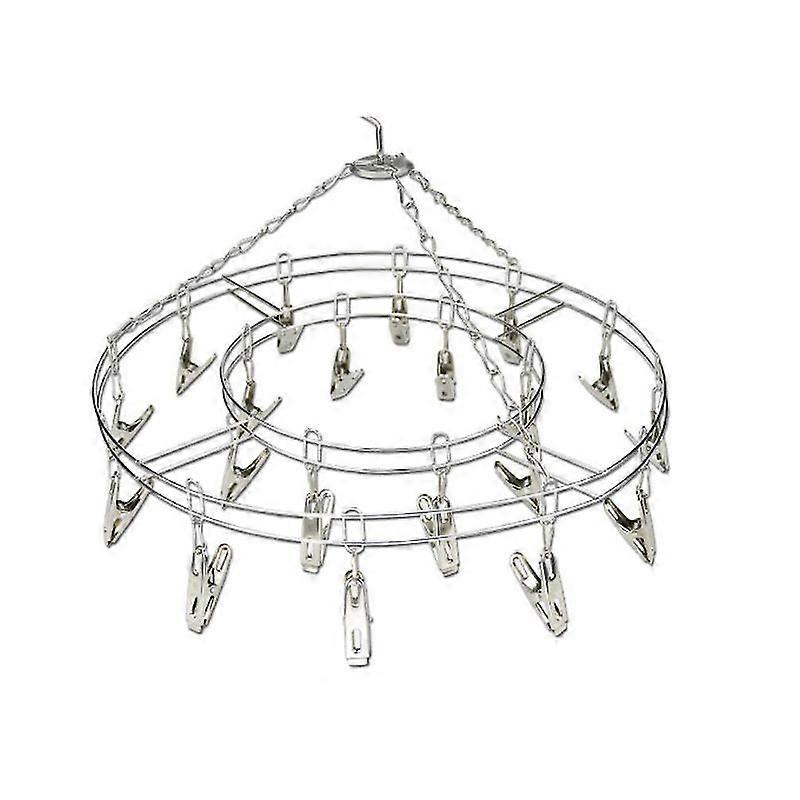 Luxora Tøjbøjle 20 Clips Rustfrit Stål Tøjklemmer