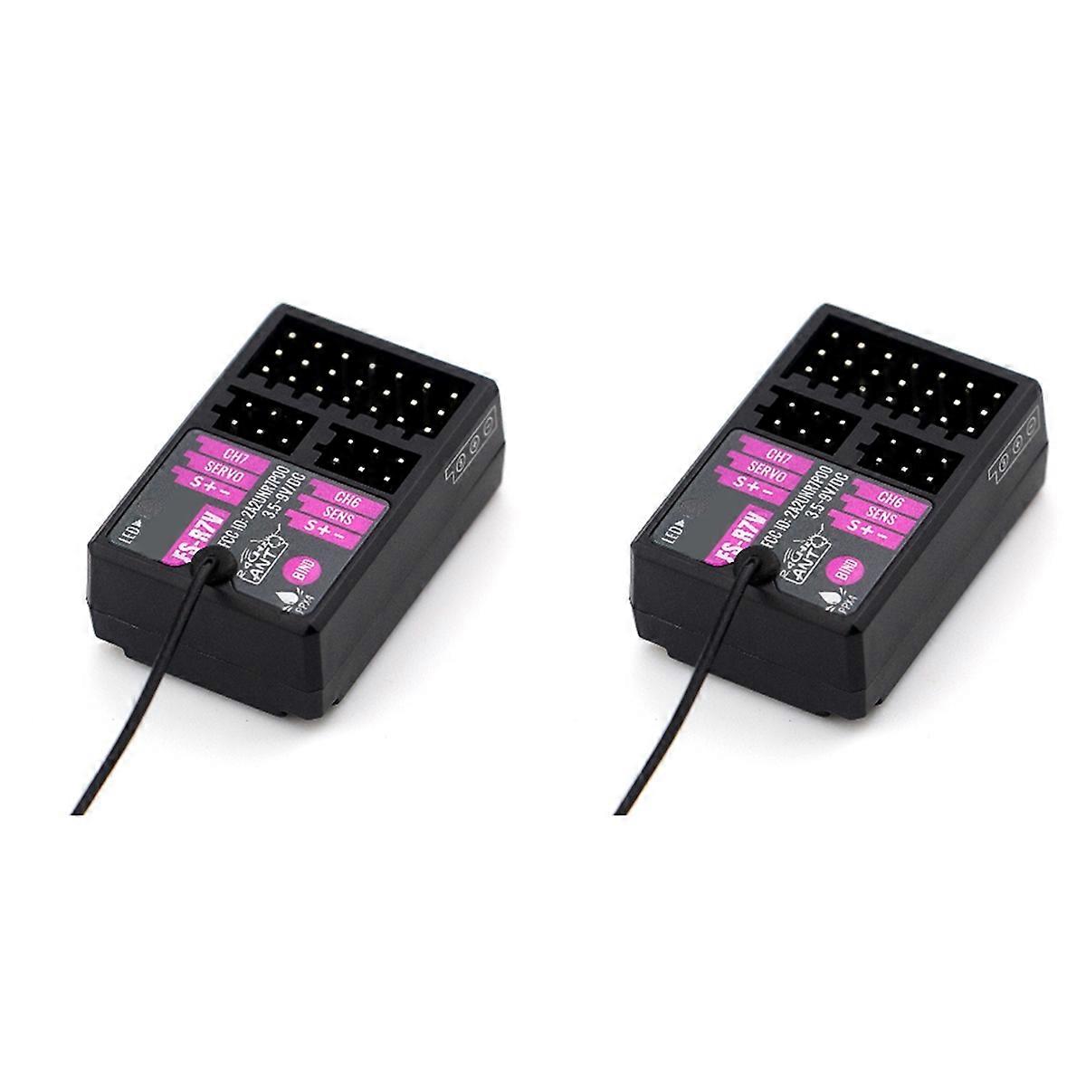 2X Receiver -R7V 7CH 2.4G Receiver Can Be PPM/IBUS Output for Remote Control Car Boat