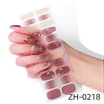 Heißer verkauf 22 nagellack film nagel aufkleber gold-prägung nagel aufkleber 3d imitation diamant nagel aufkleber ZH-0218 bare stück + nagel datei