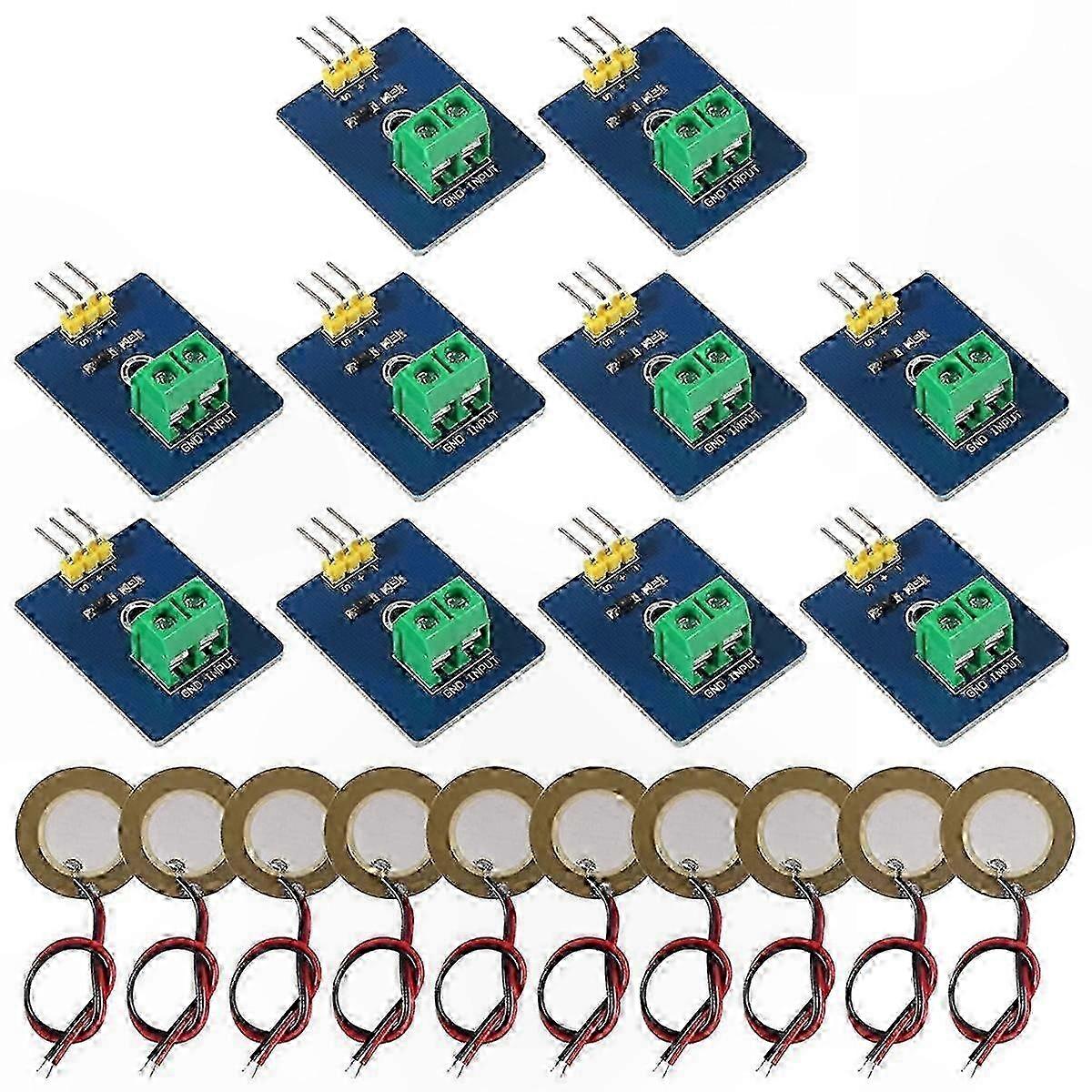 10pcs Ceramic Sensor Module for DIY Projects with Piezoelectric Technology
